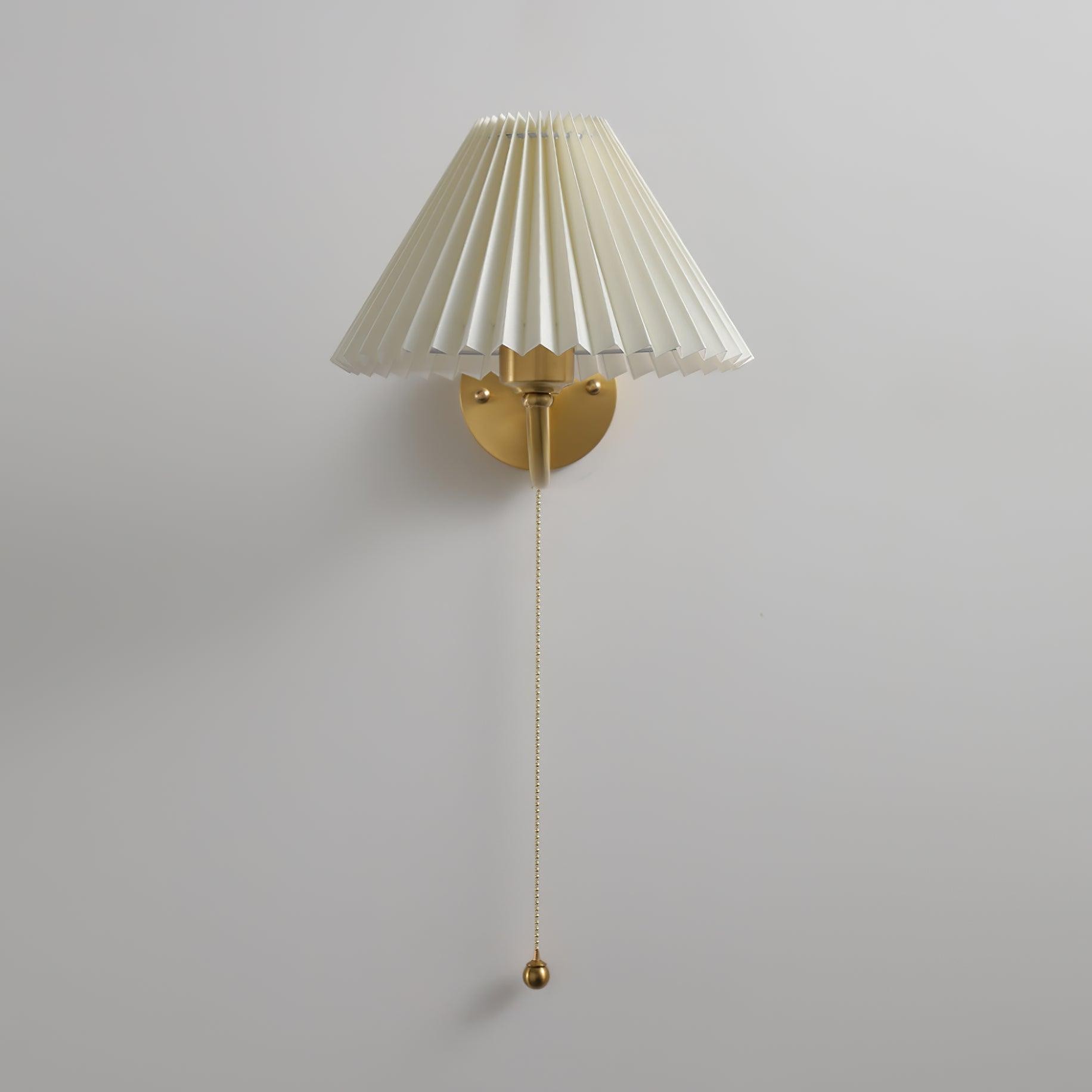 Modern Minimalist Luxury Fabric Brass Wall Lamp For Living Room M437