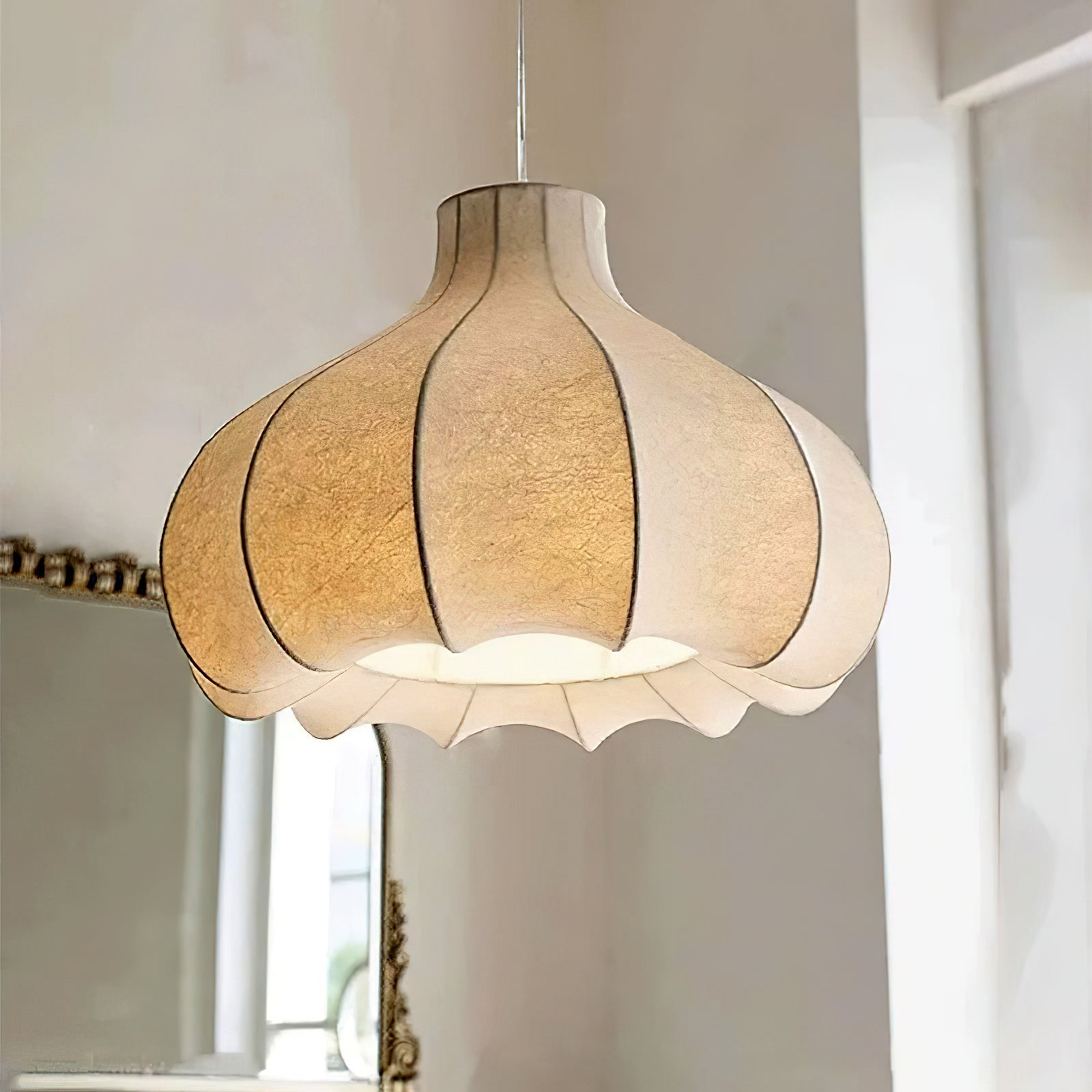Onion Bubble Silk Pendant Lamp M537