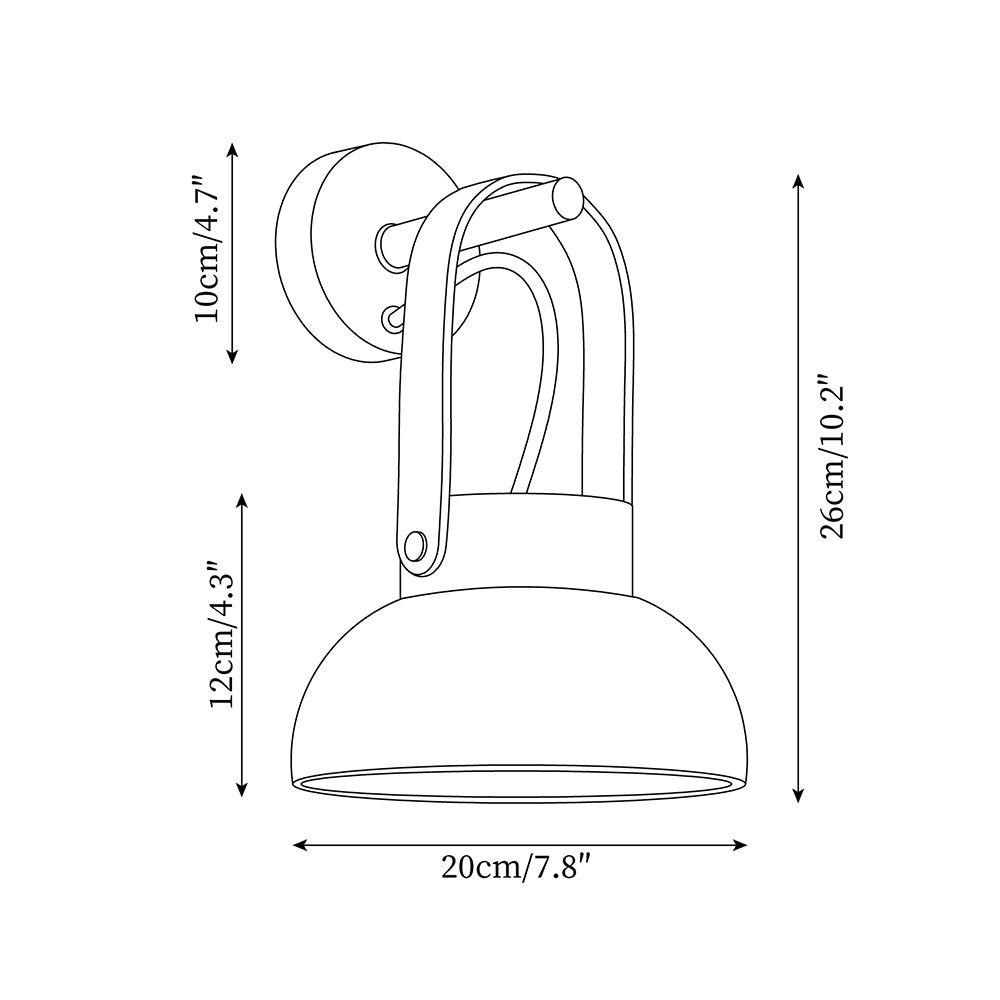 Personalized Creative Curved Portable Wall Lamp M279