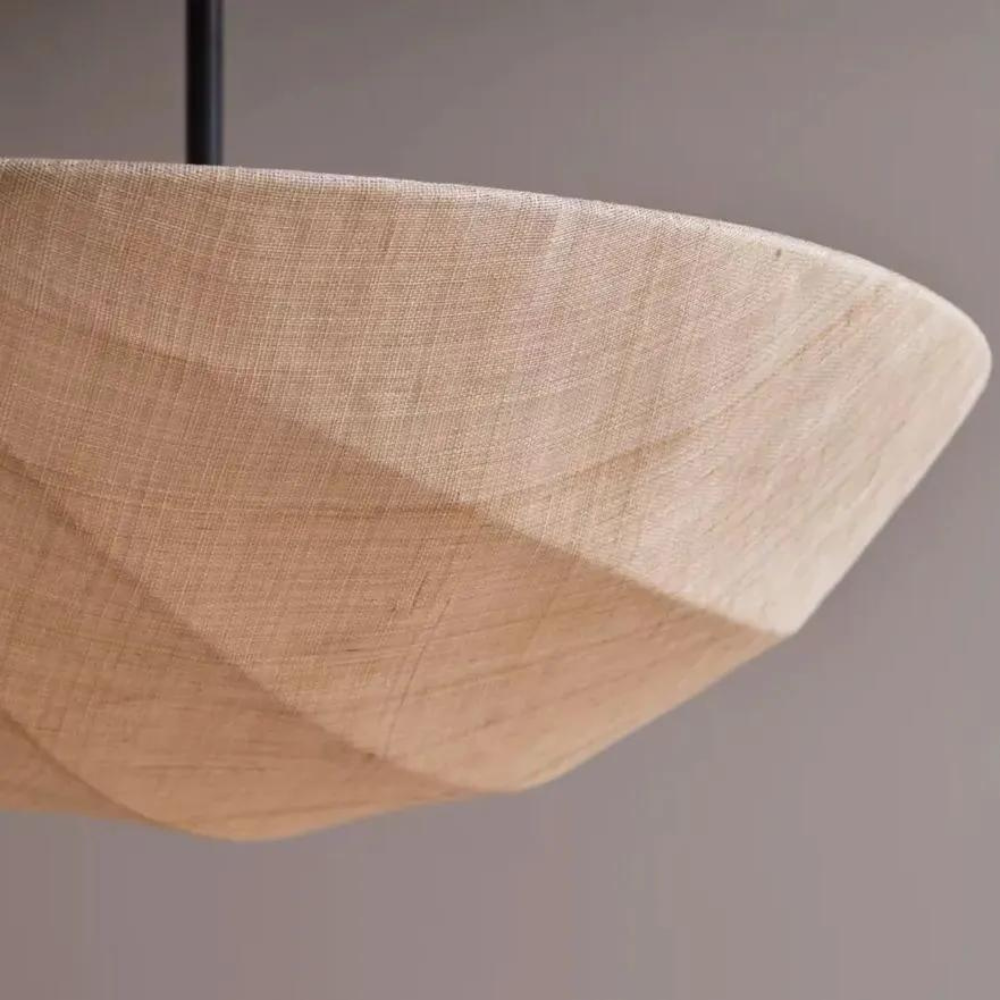The Wabi-Sabi Canvas Linen Ceiling Light D783
