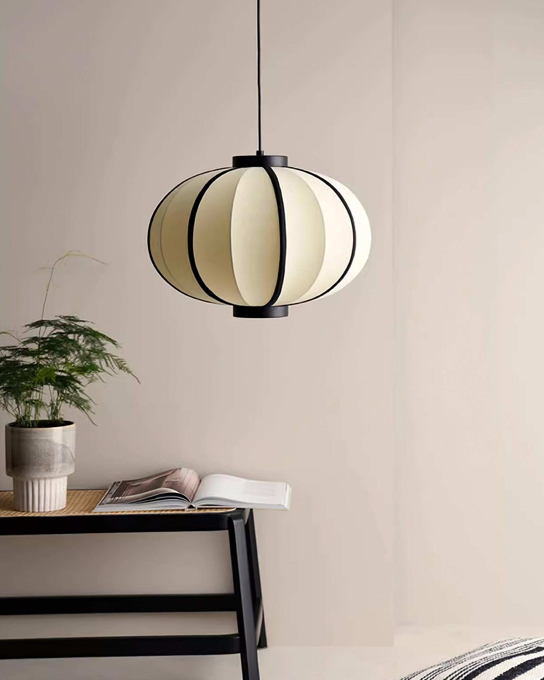 Minimalist Black and White Lantern Pendant Lamp M220