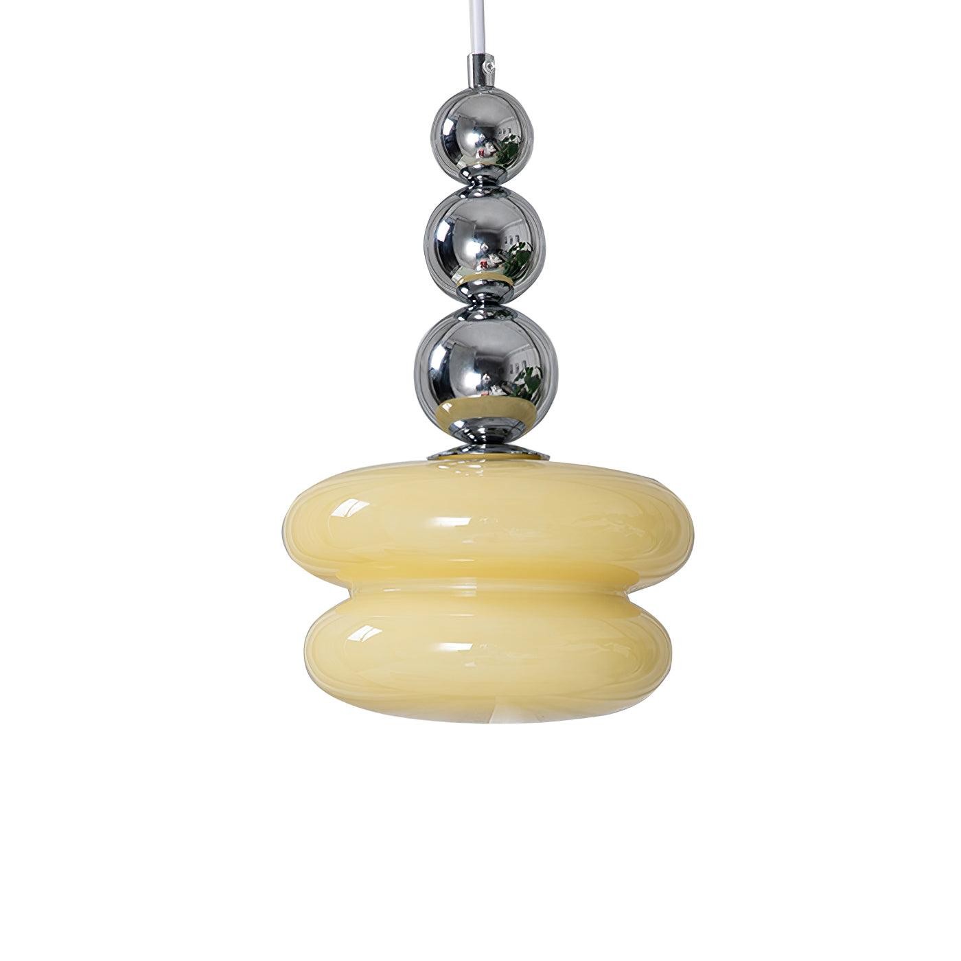 Contemporary Nordic Glass Ball Hoist Pendant Light For Living Room M539