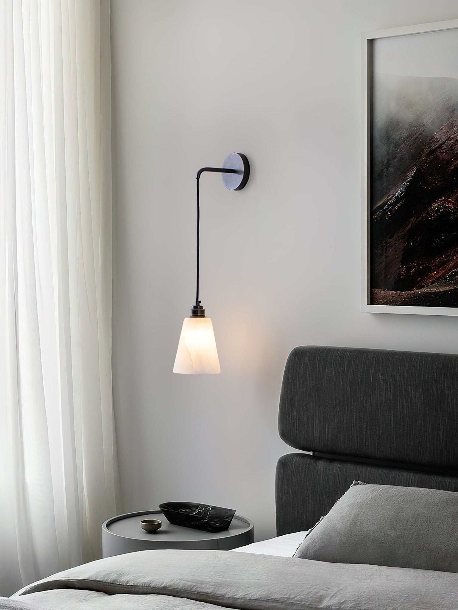Droplet Alabaster Wall Lamp D403