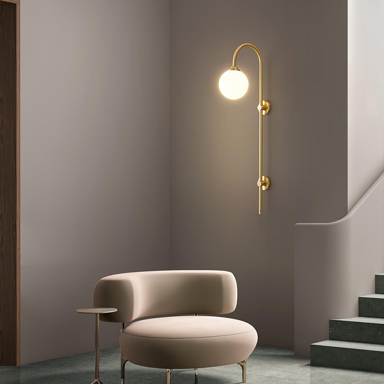 Globe Brass Wall Sconce M555