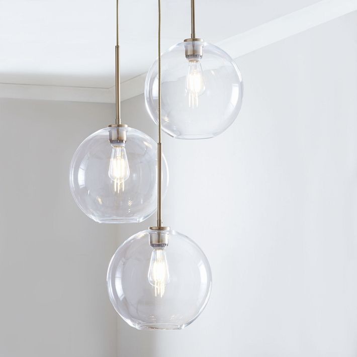 Selvion Minimalist Crystal Chandelier - Handcrafted Glass Sculptural Lighting Fixture T150