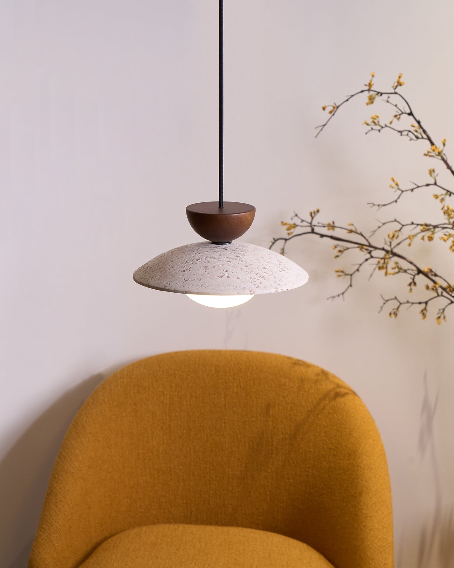 Tia Travertine Pendant Lamp D07