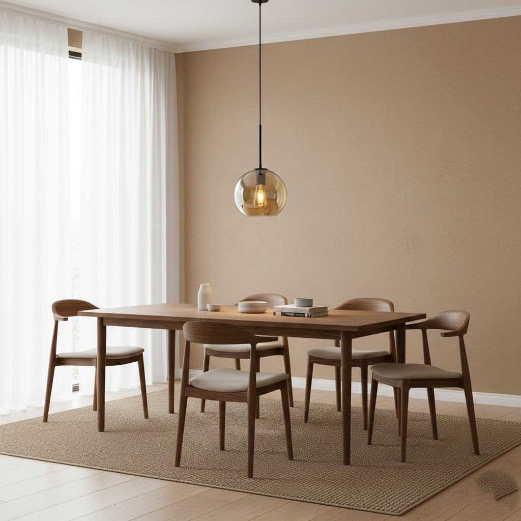 Solara Nordic Spherical Glass Pendant Light D943