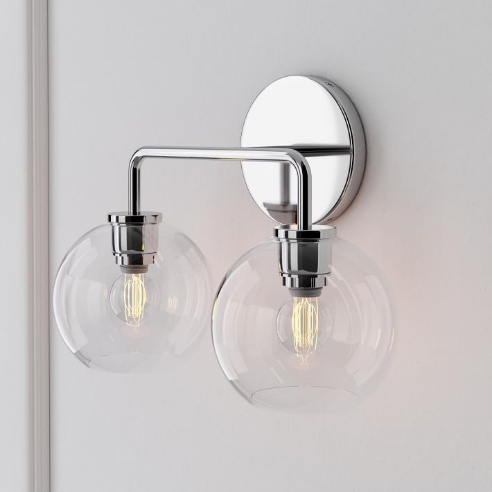 Selvion Artistic Globe Sconce Light - Handcrafted Glass Sculptural Wall Fixture T021