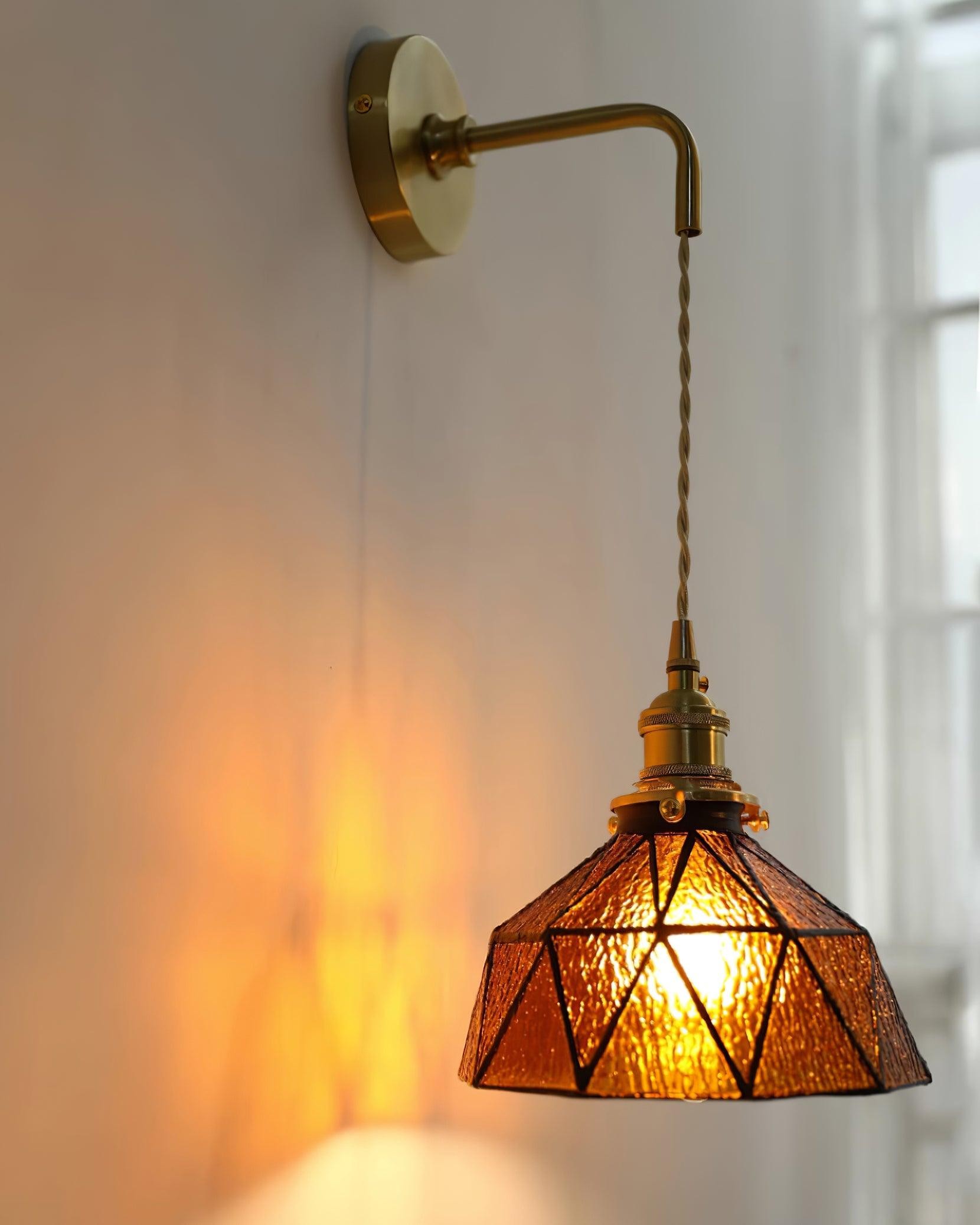 Retro Pastoral Glass Wall Lamp M211