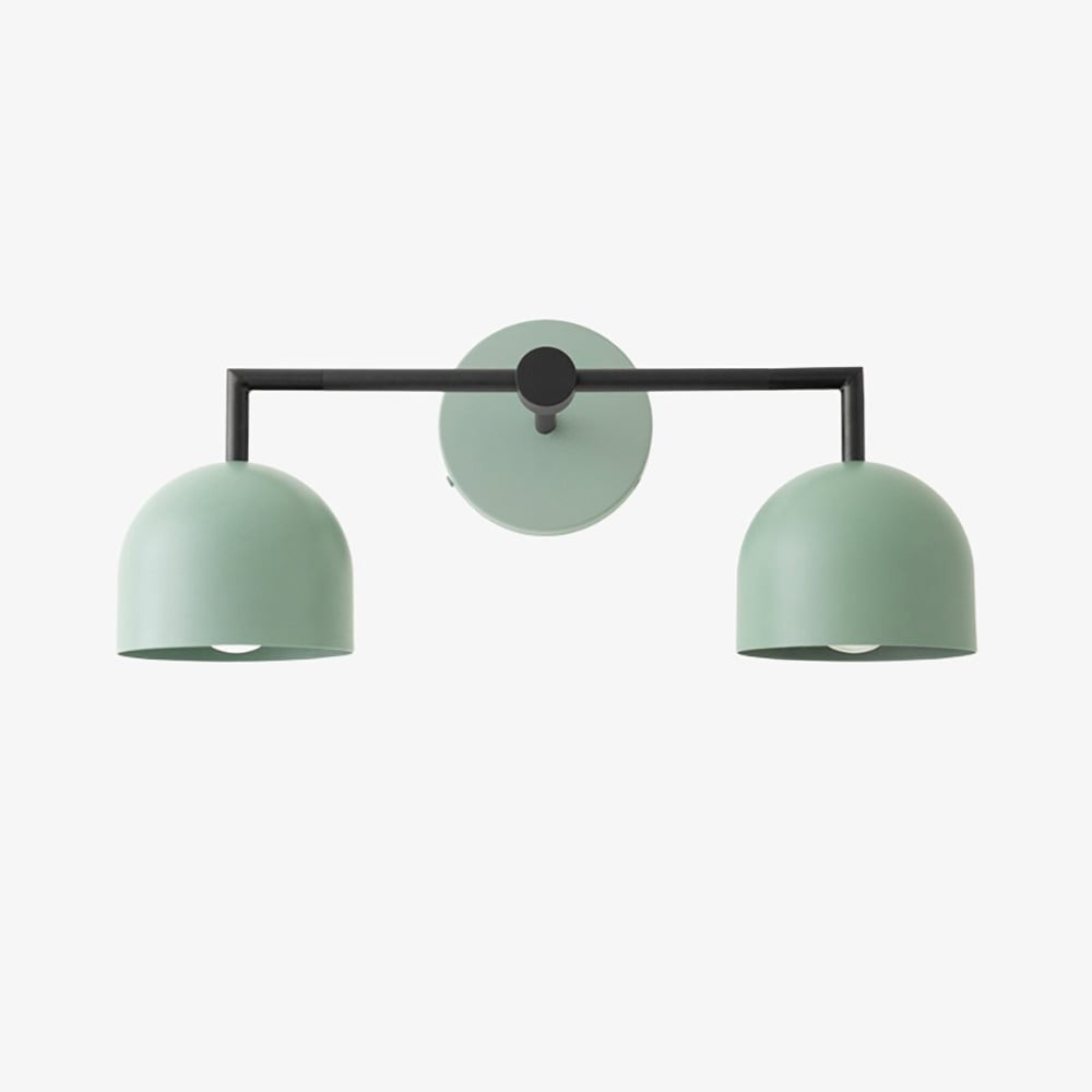 Metio Dome Farmhouse Vanity Wall Light Colorful Metal Sconce T450
