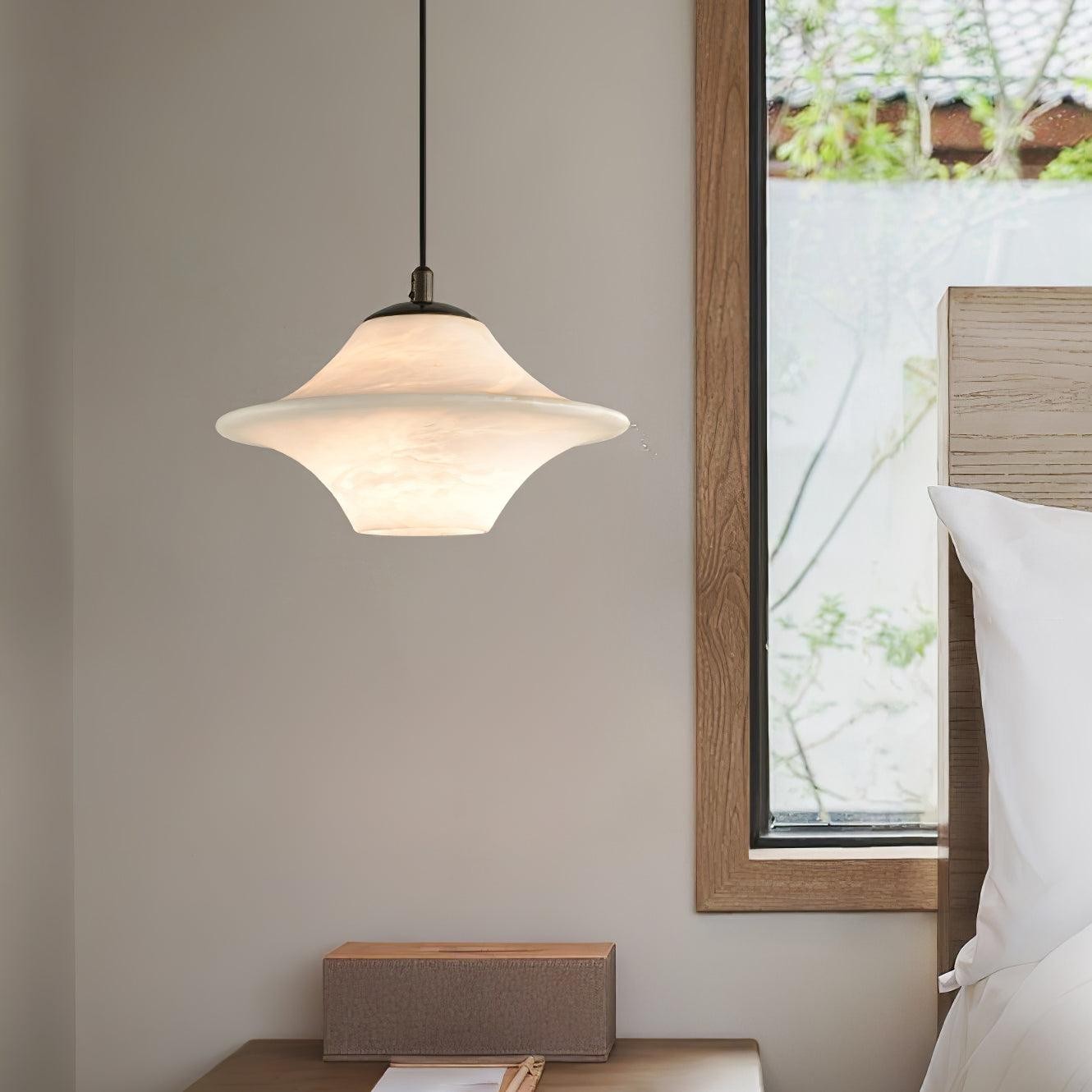 Saucer Alabaster Pendant Light M517