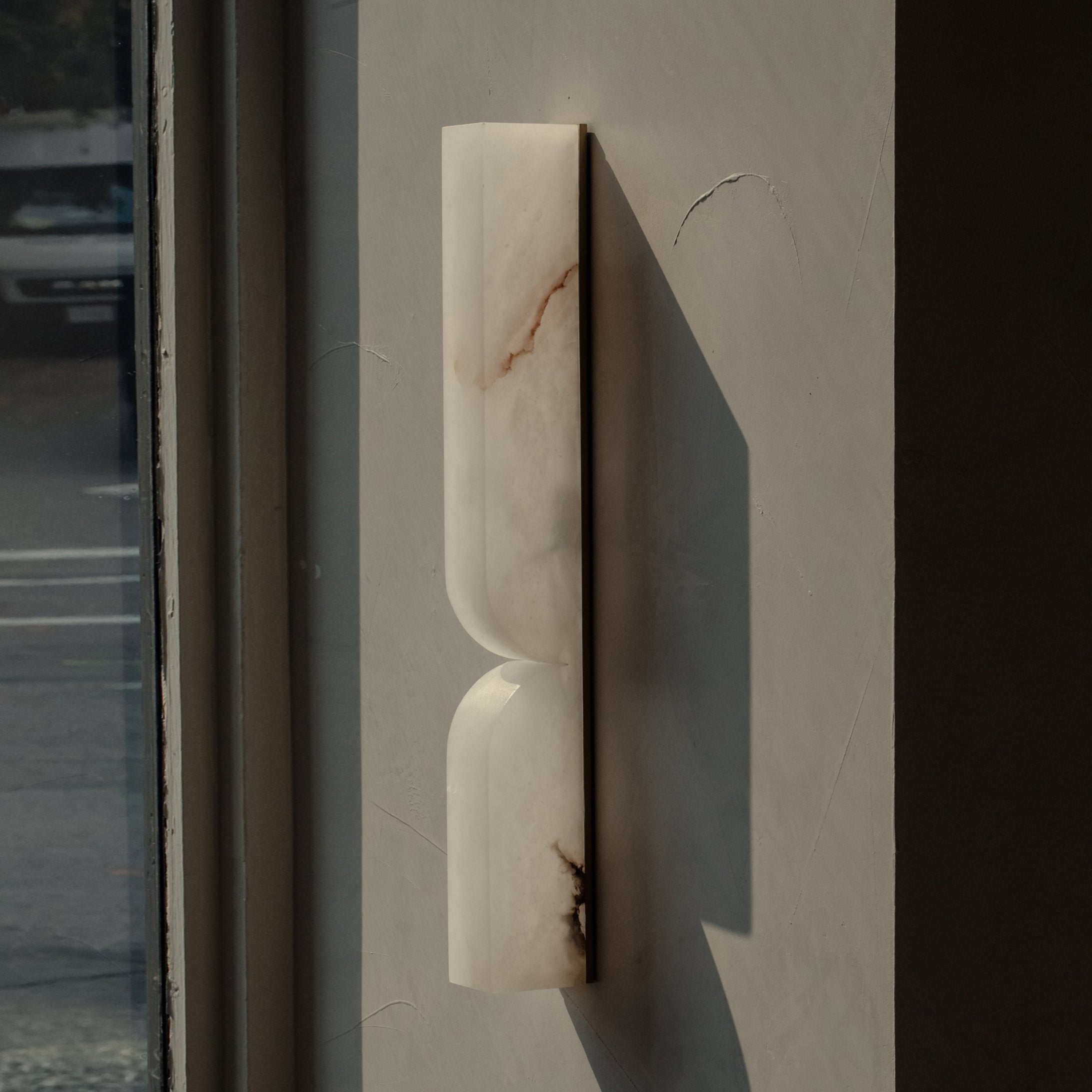 Rectangular Alabaster Wall Lamp D639