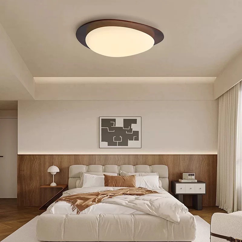 Pebble Walnut Ceiling Light M440