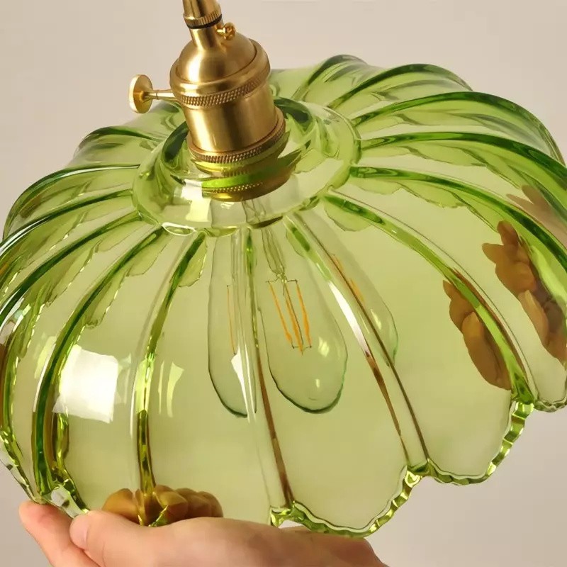 Retro Petal Glass Pendant Light S89