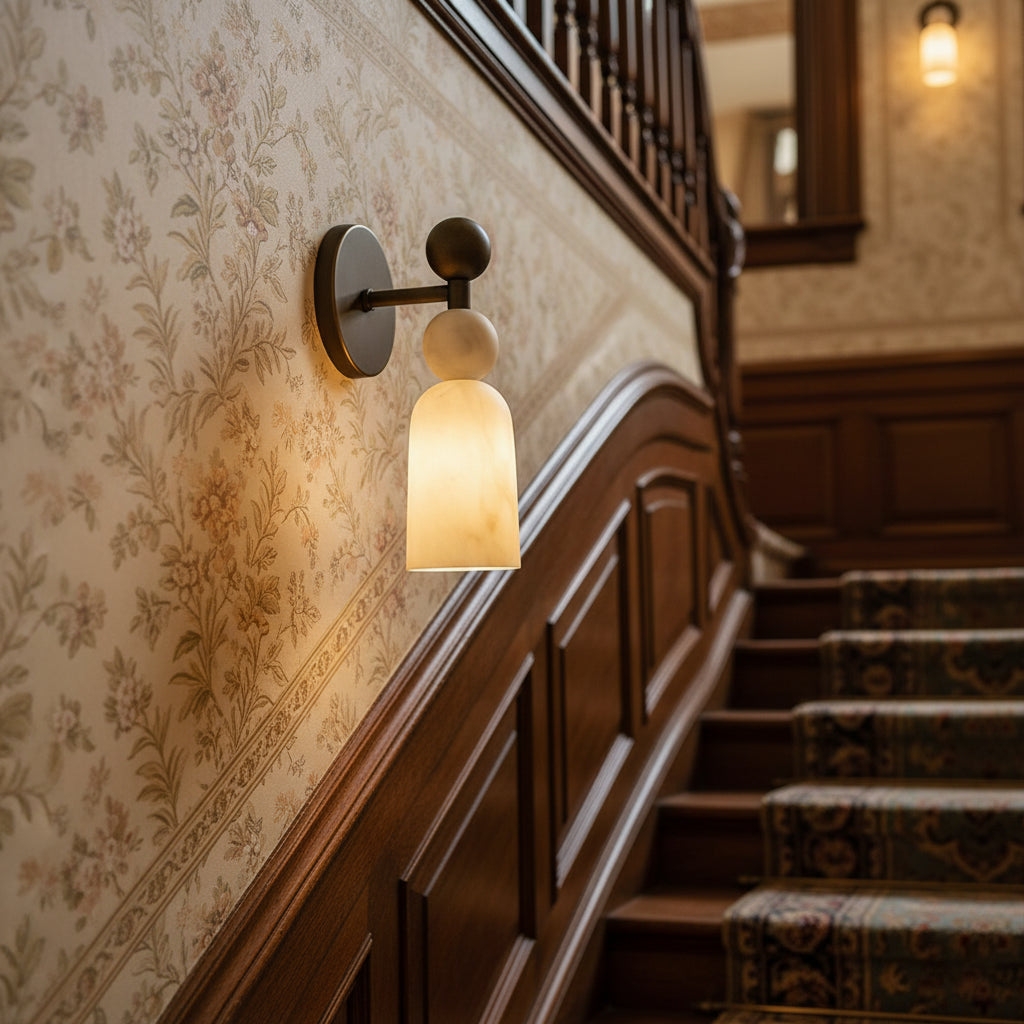 Flume Alabaster Wall Lamp D765