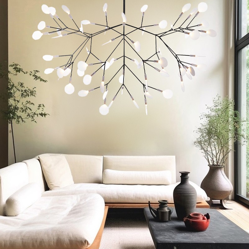 Scandinavian Branching LED Chandelier for Living Room