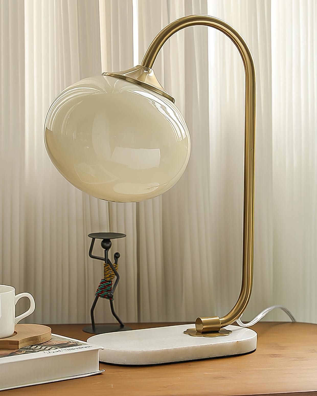 Scandinavian Cream Ball Table Lamp For Living Room M454