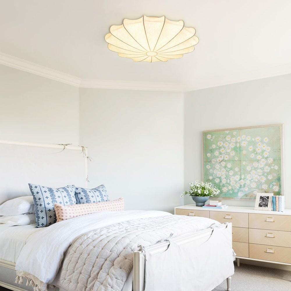 Japanese Style Wabi-Sabi Style Silk Ceiling Lamp S57