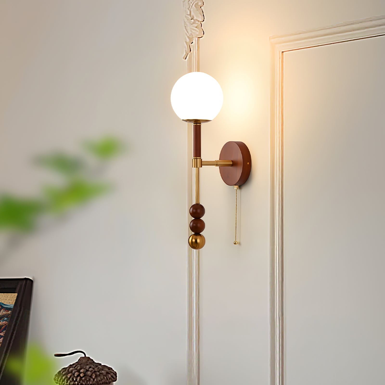 Retro Solid Wood Series Wall Lamp M523