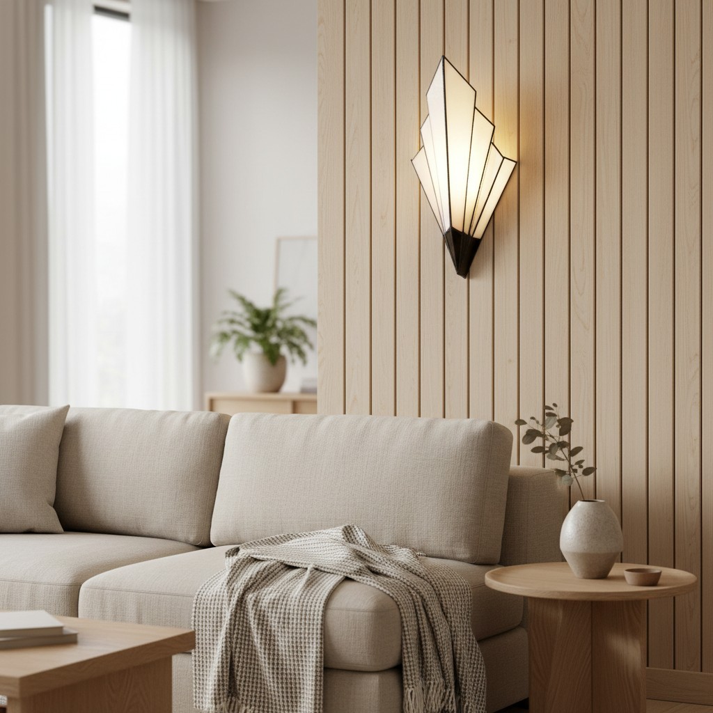 Kelsar Wall Light Featuring Hand-Cut Glass and Elegant Art Deco Design for Indoor Accent Lighting T645