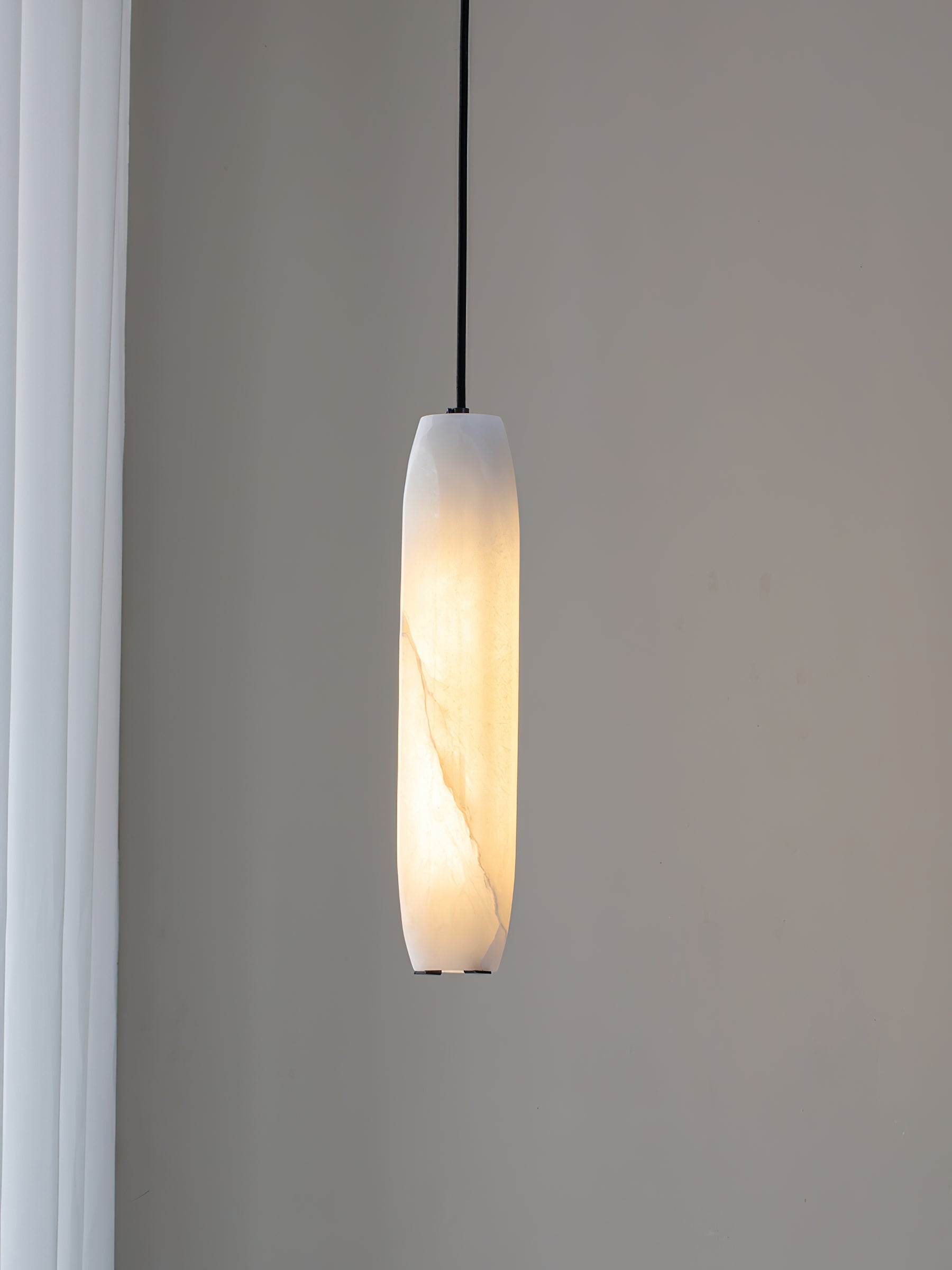 Alabaster Flute Pendant Light D436