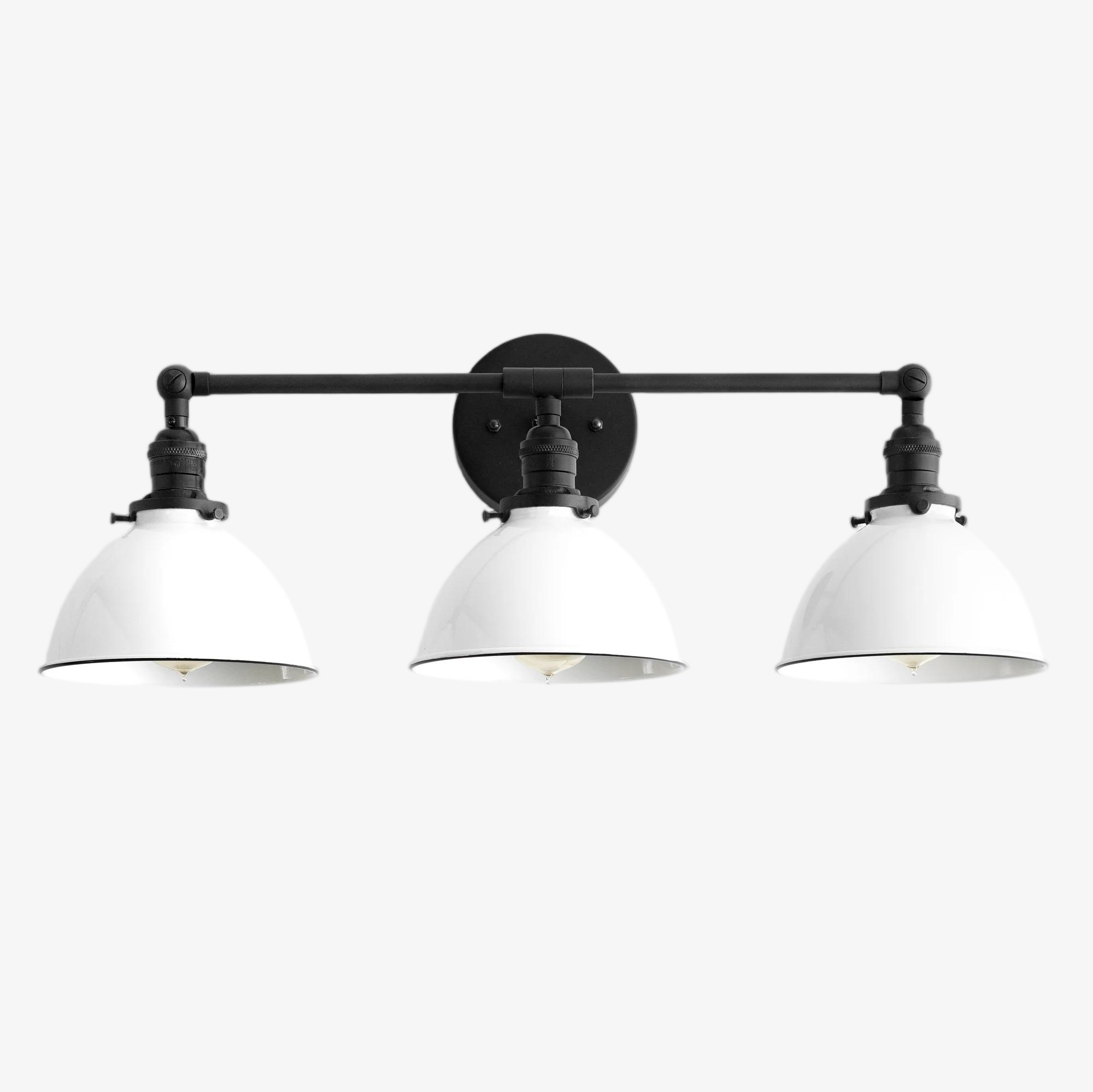Conique Metal Industrial Vanity Light - Modern Bathroom Lighting Fixture T335