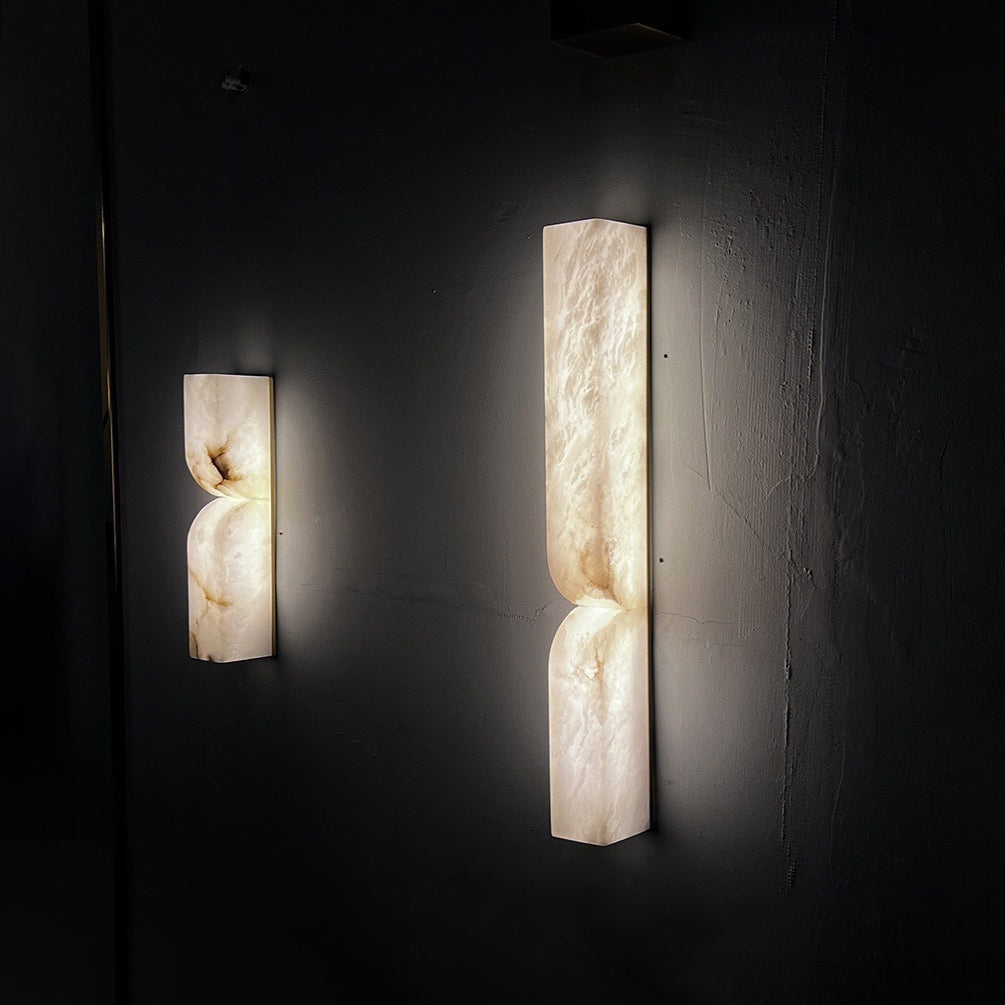 Rectangular Alabaster Wall Lamp D639