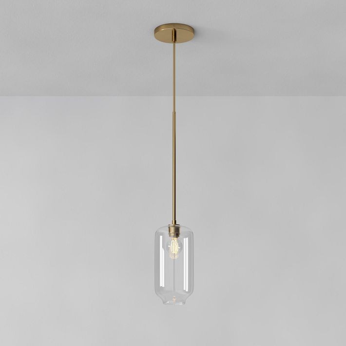 Lumivelle Pebble Pendant Light - Adjustable Glass Shade - Modern Lighting T243