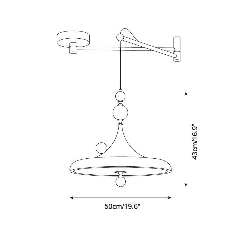 Ballora Swing Arm Pendant Lamp D140