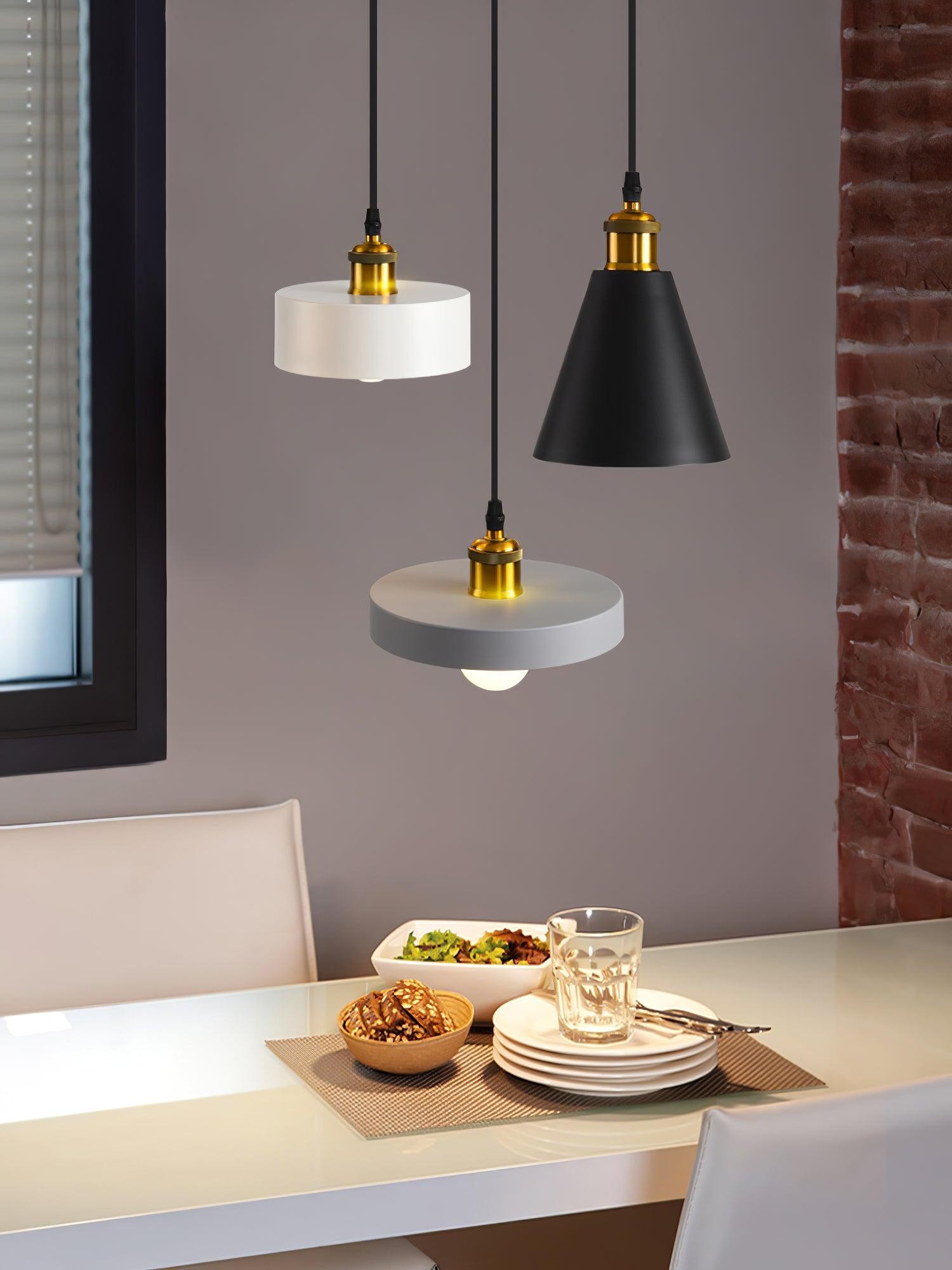 Modern Resin Geometric Pendant Lamp M432