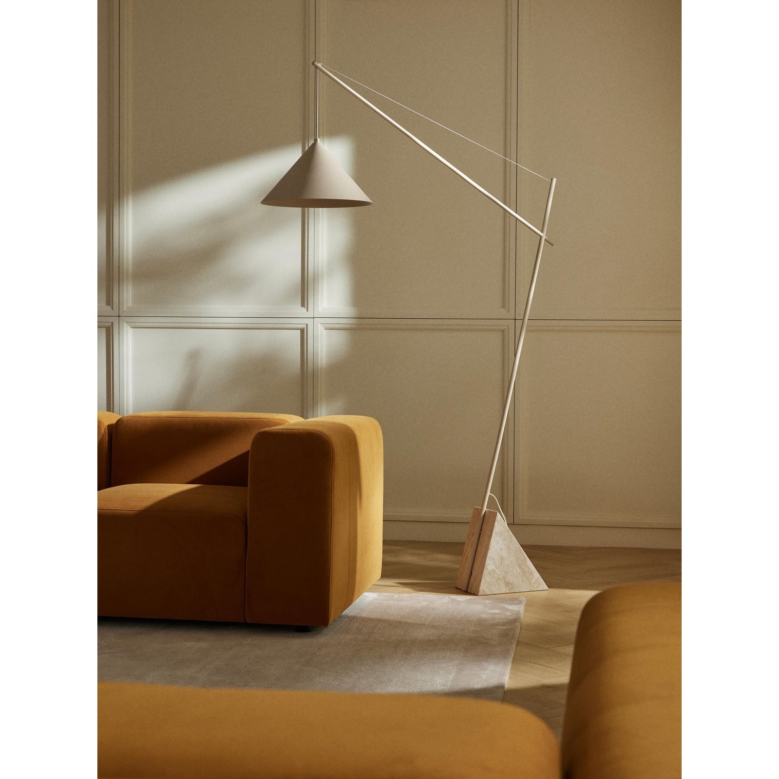 Grande Travertine Floor Lamp D706