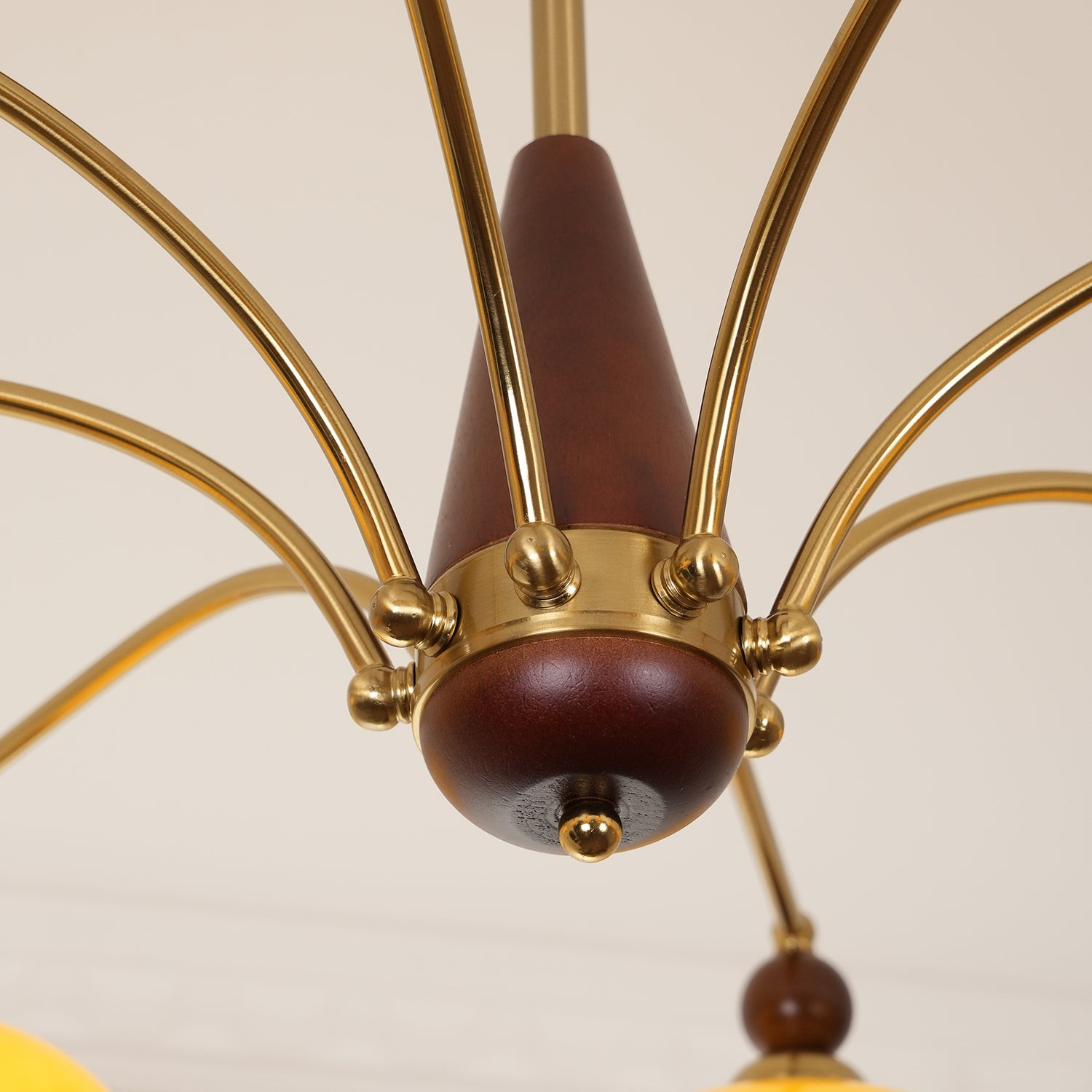 Vintage Multihead Persimmon Chandelier M431