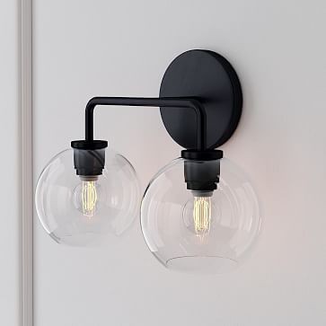 Selvion Artistic Globe Sconce Light - Handcrafted Glass Sculptural Wall Fixture T021