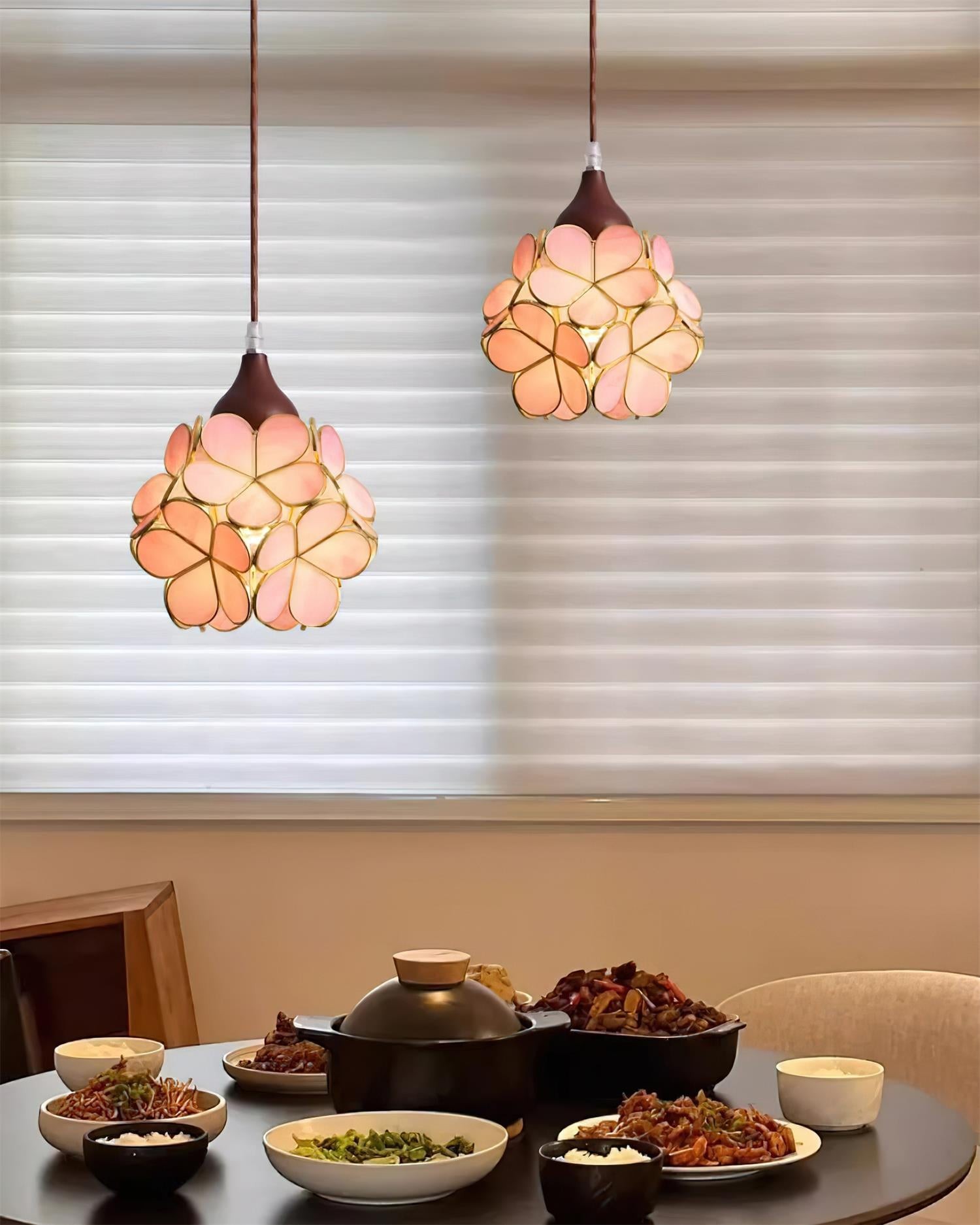 French Creative Pastoral Style Flower Pendant Light M238