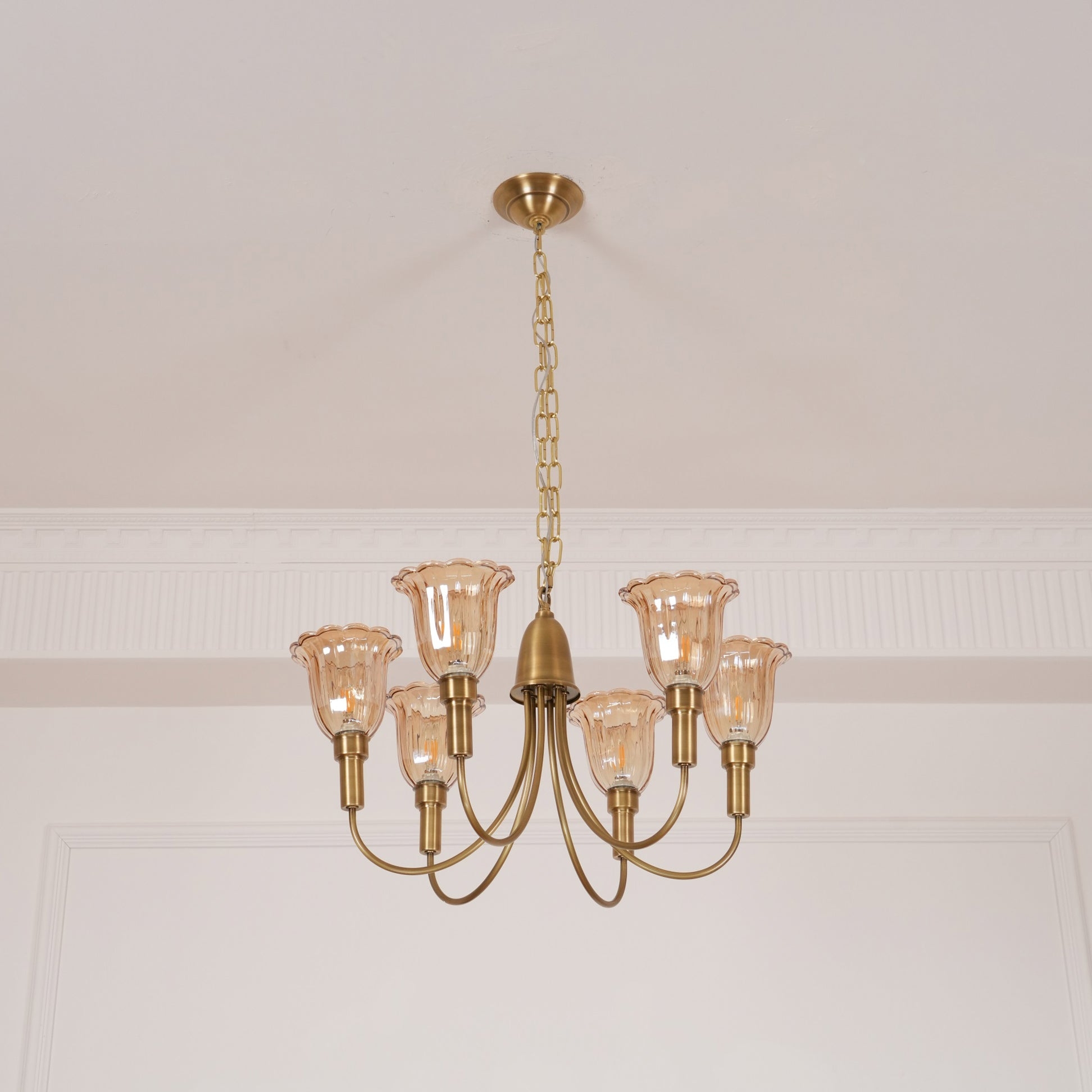 Columbia Brass Chandelier D505