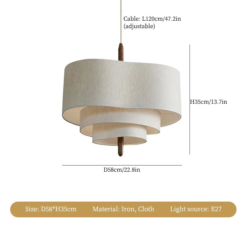 Nordic Retro Fabric Pendant lamp M145