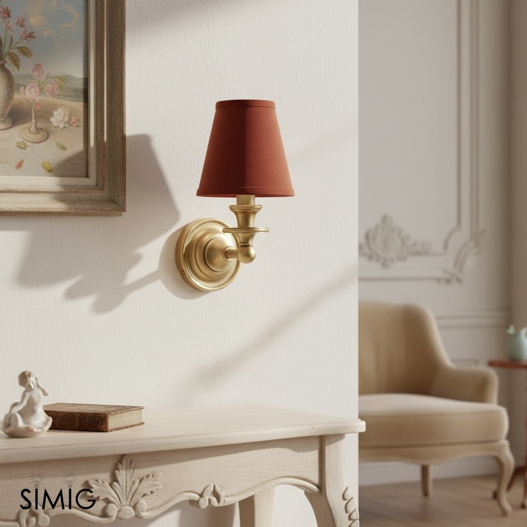 Kalvora Fabric Shade Wall Sconce - Stylish Accent Lighting for Bedroom & Hallway T090
