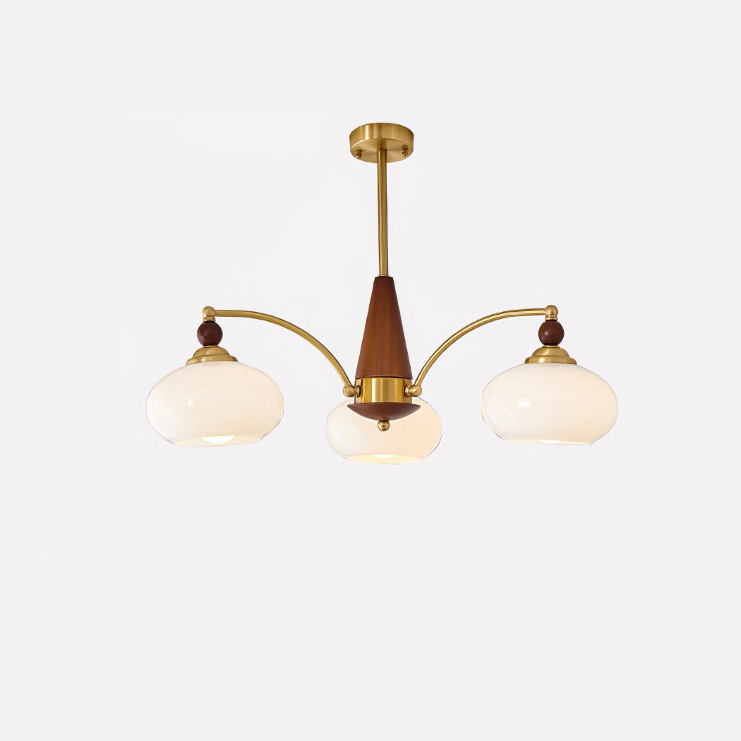 Vintage Multihead Persimmon Chandelier M431