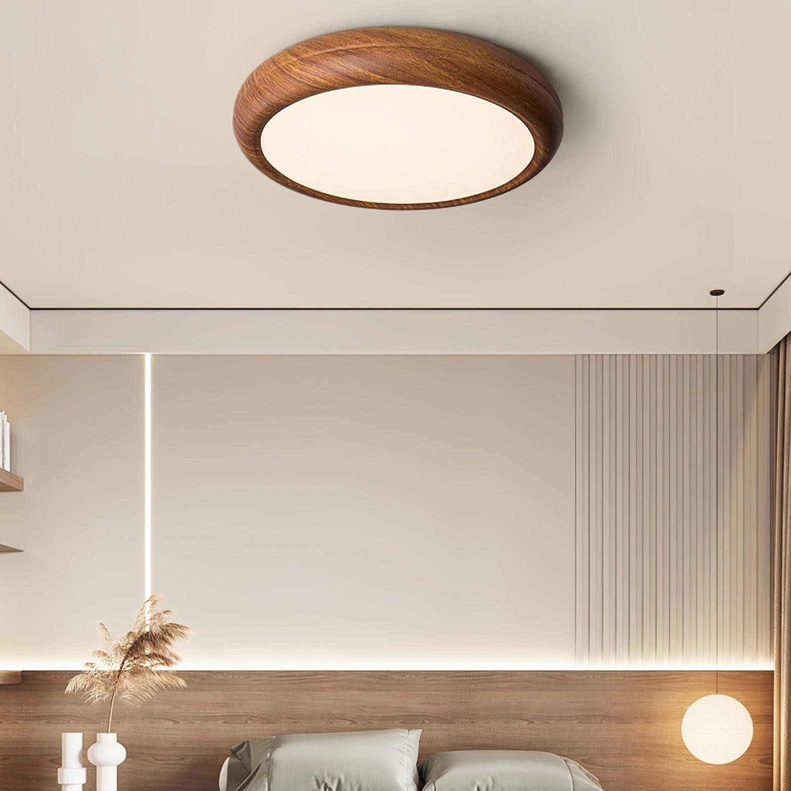 Wood Grain Round Ceiling Lamp M297