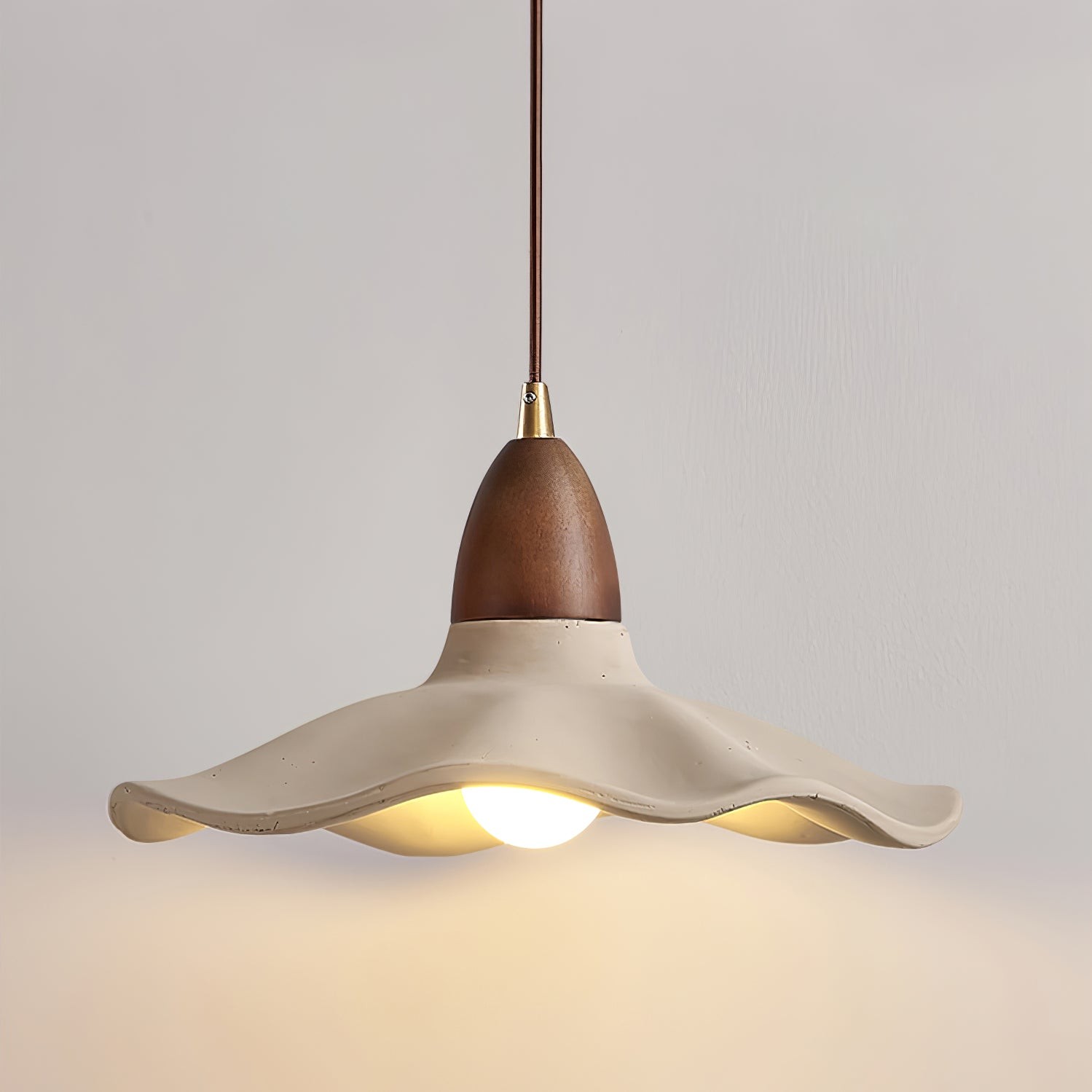 Japanese Wabi-Sabi Style Cement Wave Pendant Lamp M80