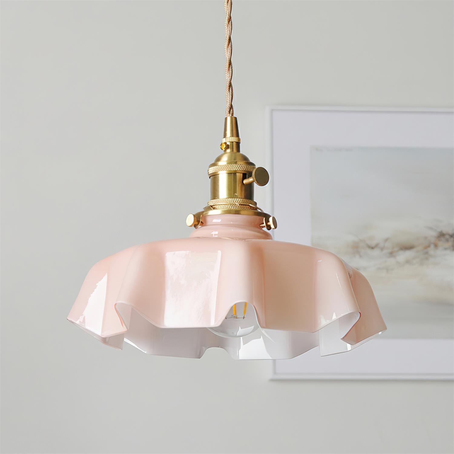 Skirted Ripple Pendant Lamp D245