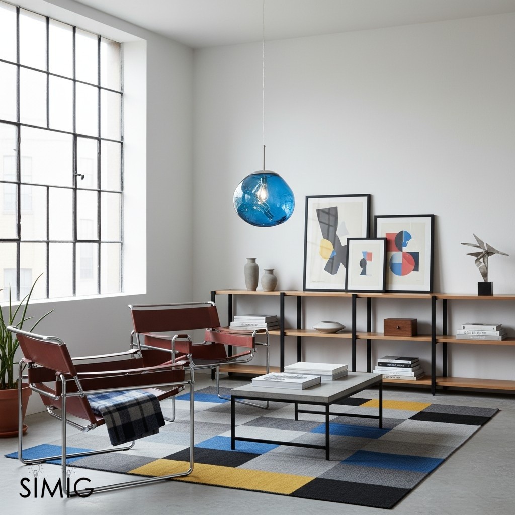 Dynamic Surface Pendant Light For Living Room S09