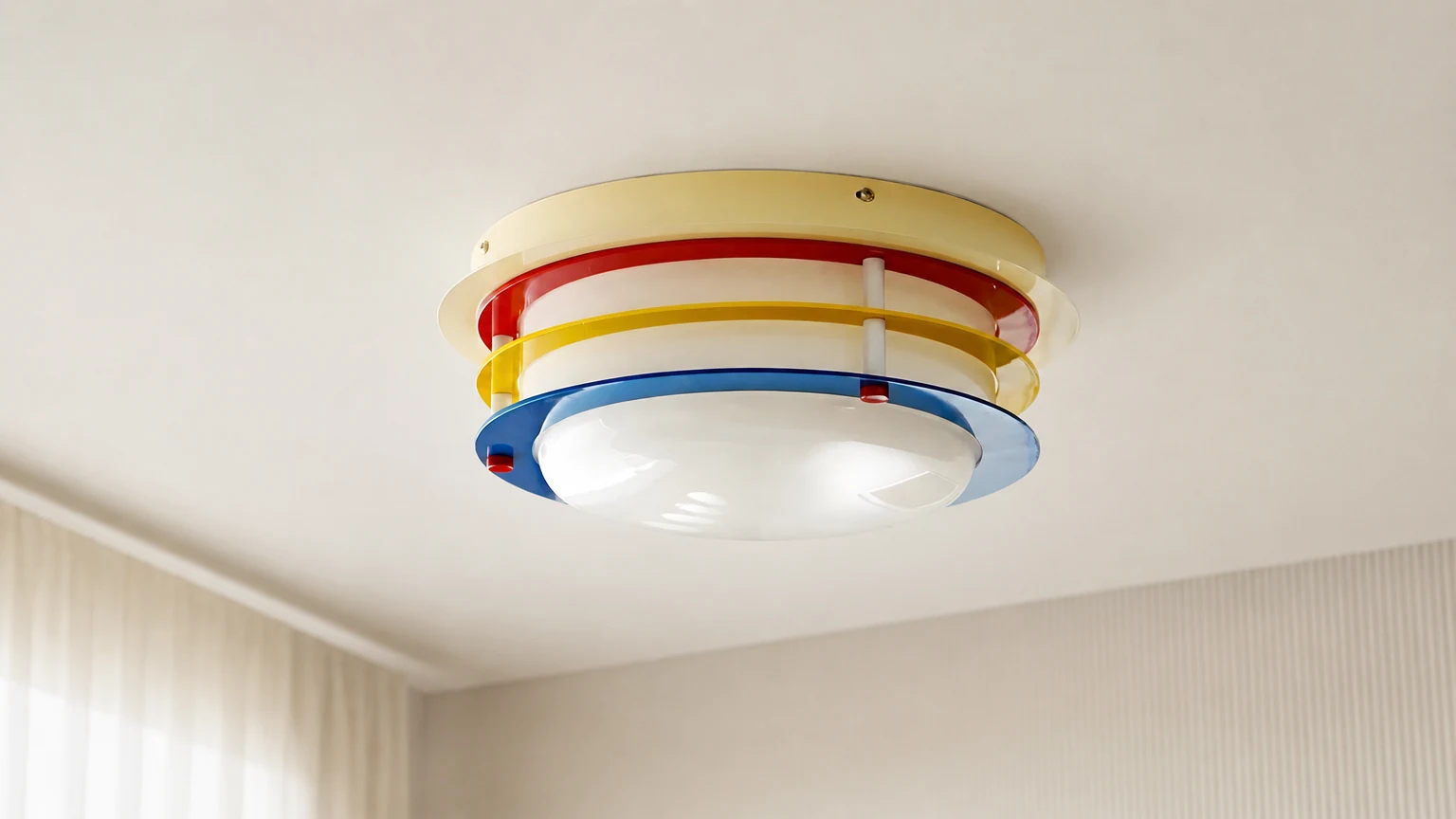 Lampa sufitowa Sienna Wave D340 w jasnym, nowoczesnym pomieszczeniu