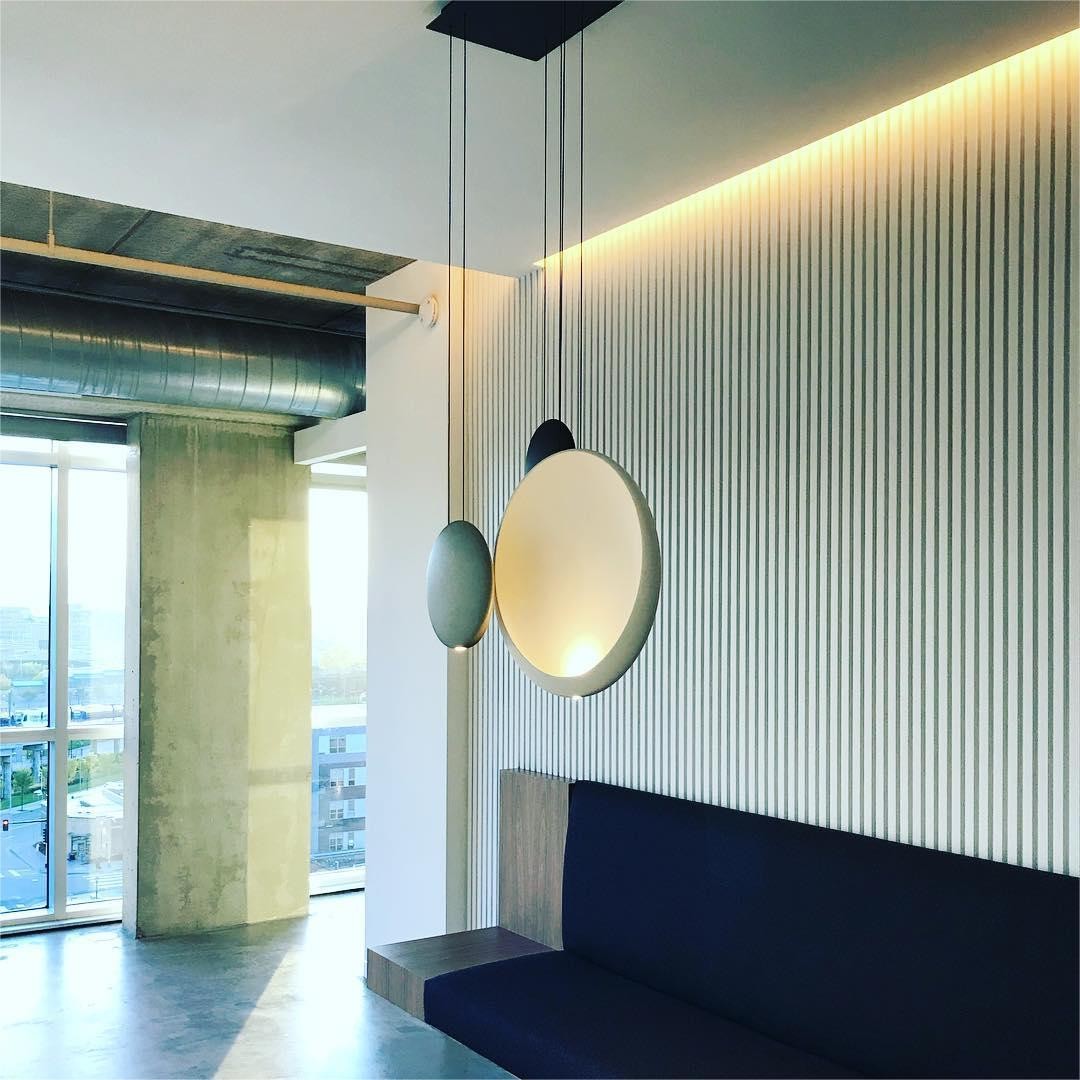 Modern Flattened Cosmos Pendant Light