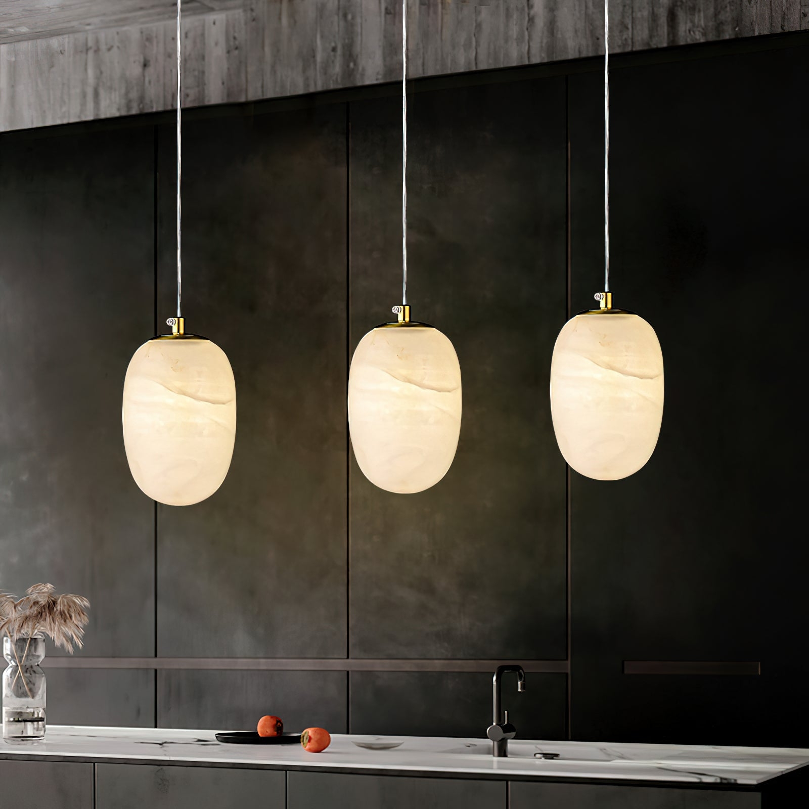 Alabaster Bedside Pendant Light D423