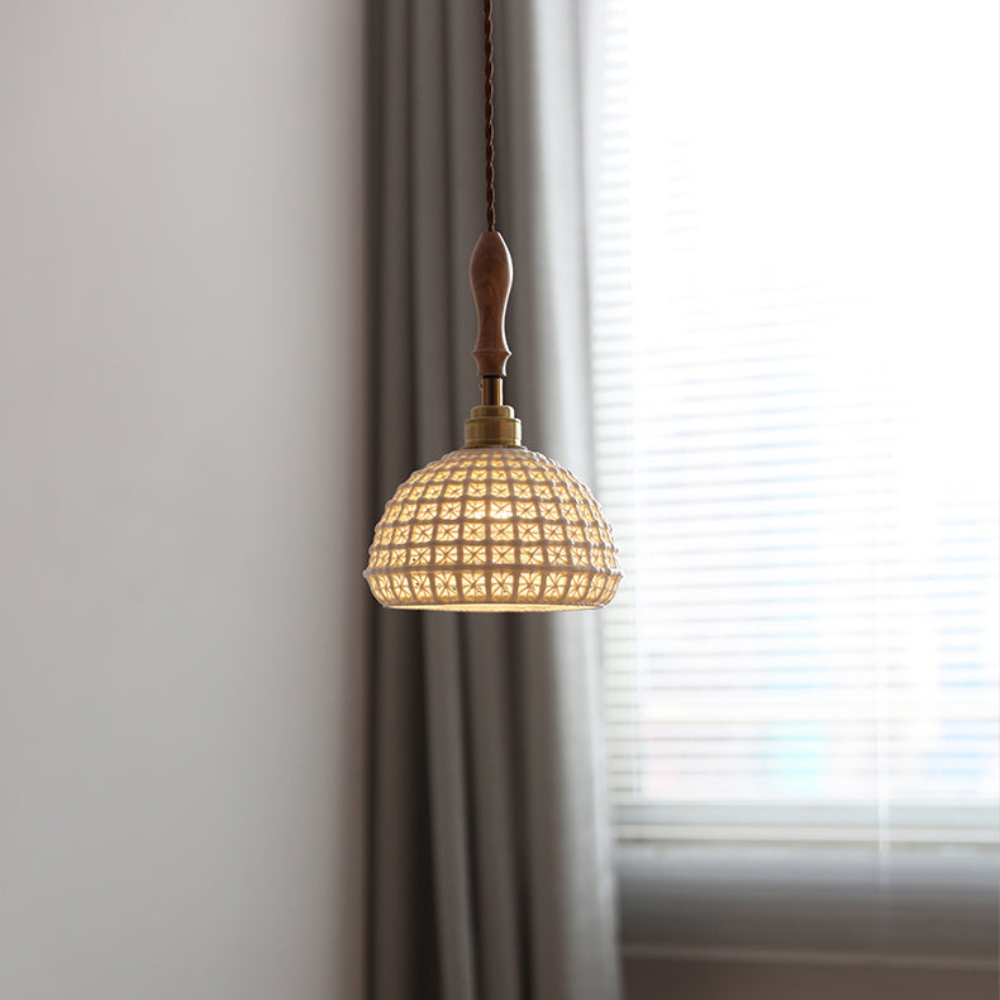 The Ceramic Braid Pendant Lamp D867