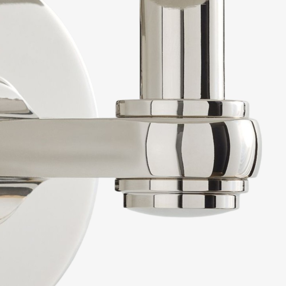 Roven Metal Wall Sconce - Sleek Metal Single or Triple Sconce for Vanity or Bathroom T656
