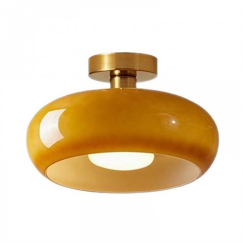 Art Deco Bauhaus Glass Disc Ceiling Light S152