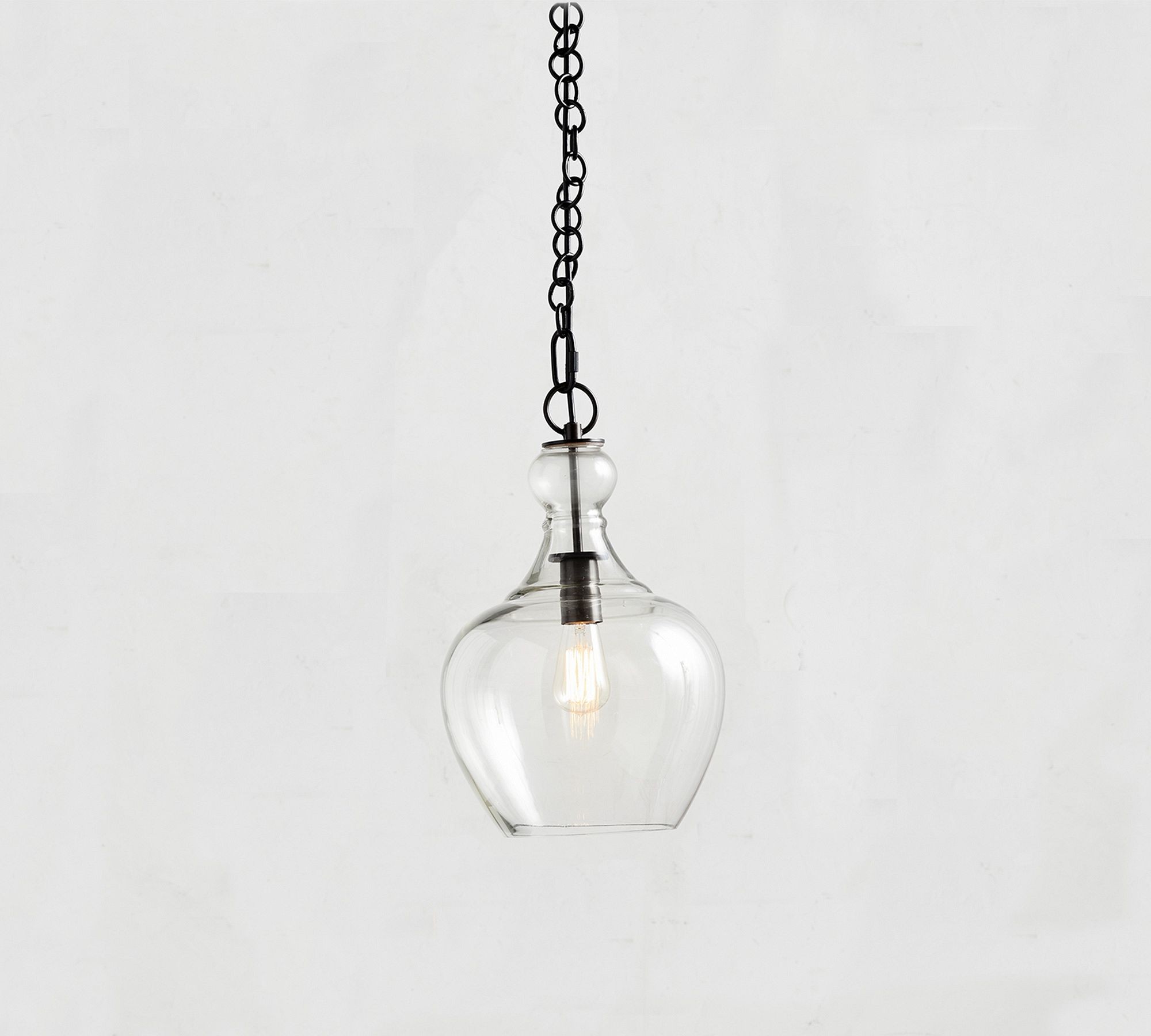 Lawson Glass Pendant Light - Recycled & Milk Glass with Bronze Accent T108