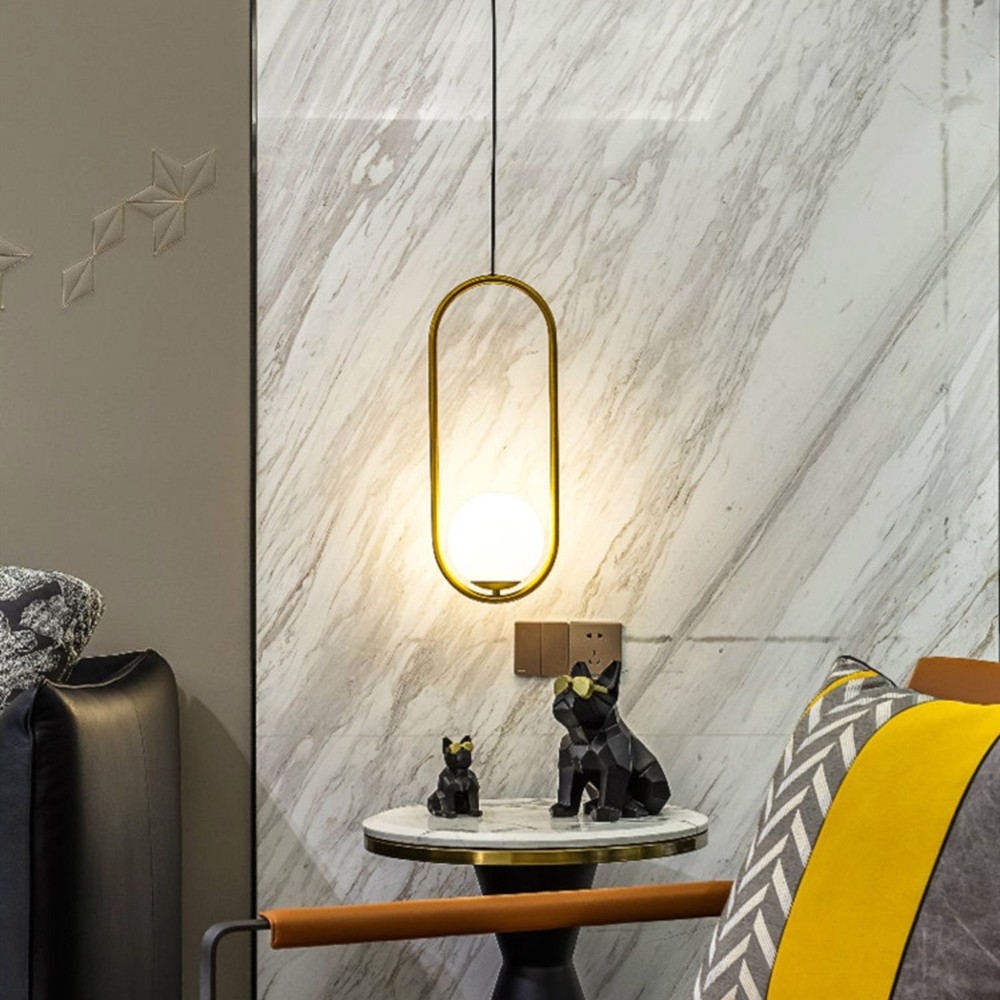 Modern Geometric Metal Pendant Light